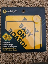 Baby on board sign and car magnet, Safety 1st, Unopened