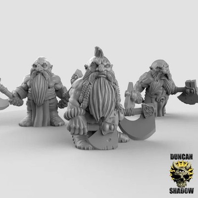 Zwerg Beserker Miniatur