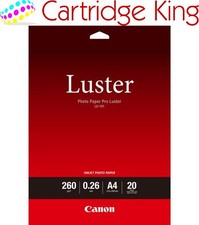 Canon LU-101 Luster Photo Paper Pro A4 - 20 Sheets for PIXMA Printers
