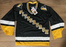 VINTAGE 1990s PITTSBURGH PENGUINS CCM MEN'S SMALL NHL HOCKEY JERSEY NEW TAGS