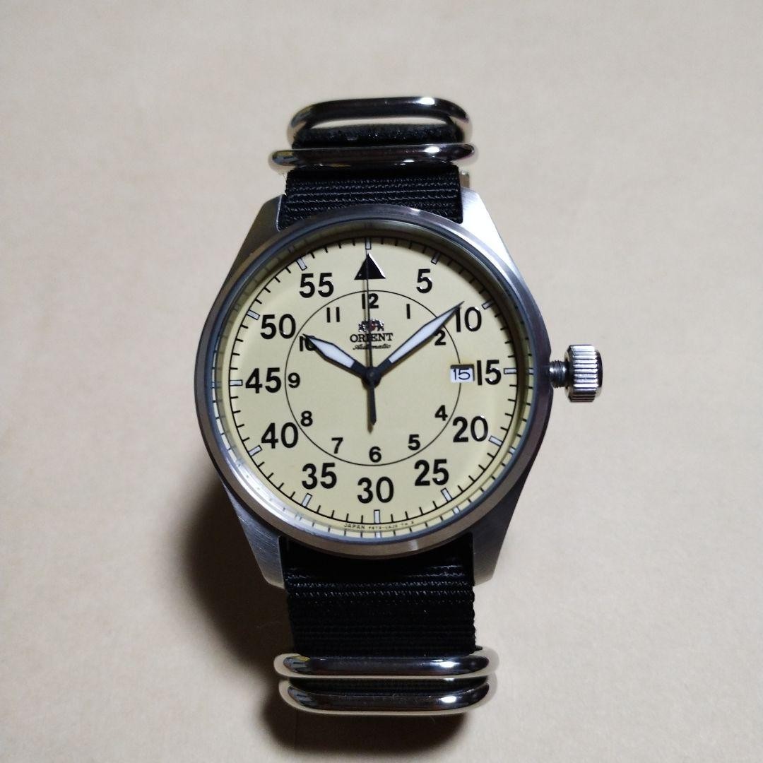 Orient Flight Watch Mechanical Automatic Beige Ye… - image 2