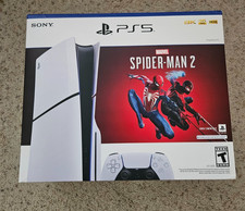 PS5 Slim 1TB Disc Edition Console w/ Digital Spiderman 2  Original Box CFI-2015