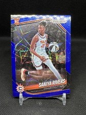 2025 Panini Prizm WNBA - Saniya Rivers #131 Blue Velocity Prizm (RC)