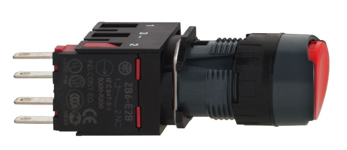 Schneider Electric Rosso Pulsante Pulsante + Interruttore, - Immagine 2