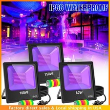 80W 100W 150W UV Black Light LED Christmas Glow Party Stage DJ Club Floodlight