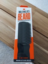 Wild Willies Beard Straightener, 2-in-1 Beard...