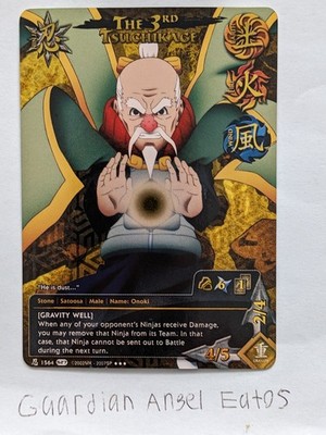 Naruto TCG CCG The 3rd Tsuchikage Card Super Rare Foil English