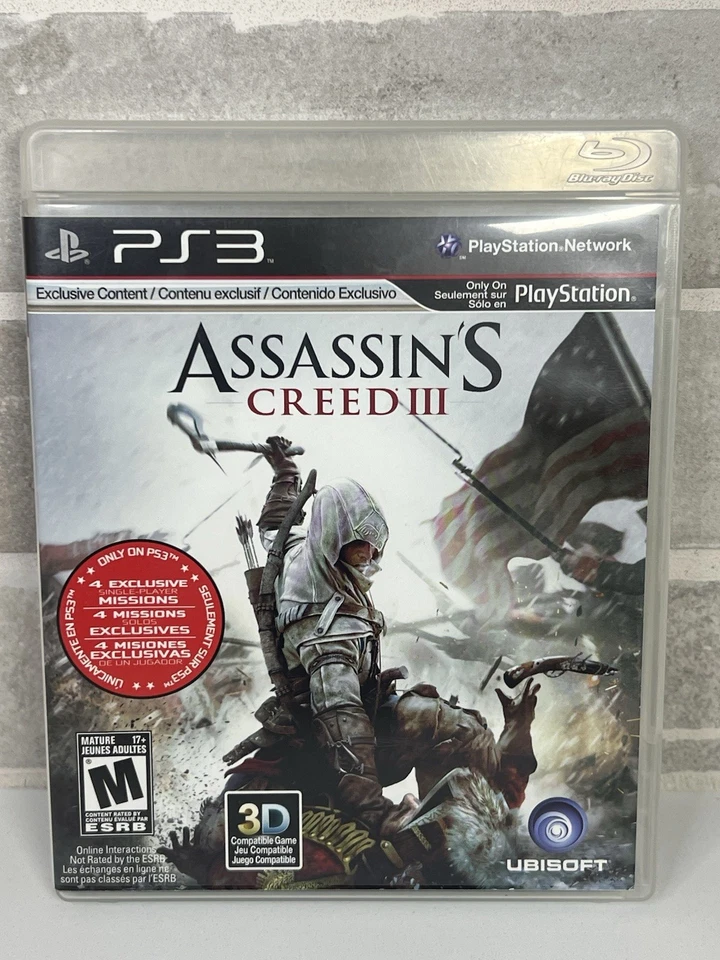 Assassin's Creed III 3 - Sony PlayStation 3 - PS3 Ubisoft - CIB - Image 3 of 4
