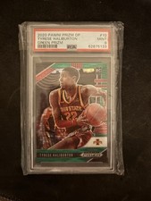 Tyrese Haliburton 2020/21 Panini Prizm DP Green Prizm Rookie (#10) PSA 9 /25