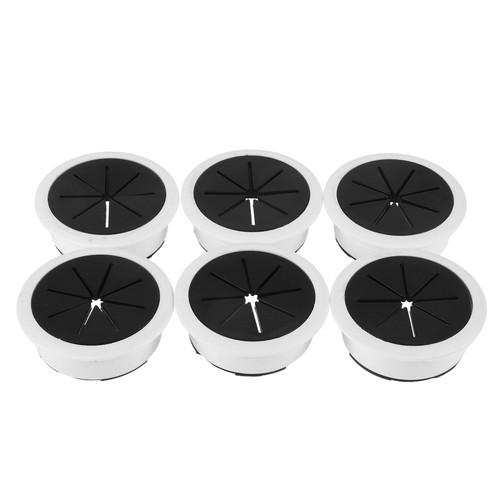 6 Pcs Drahtlochabdeckplatte Office Desk Grommet Desktop-Drahtlochabdeckung - 第 10/12 張圖片