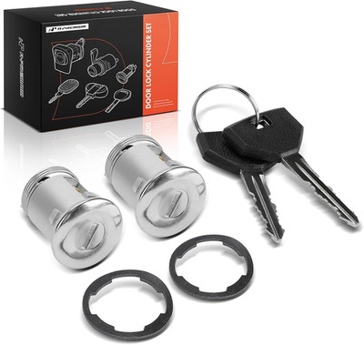 Door Lock Cylinder with Key Set Compatible with Jeep Grand Cherokee, Wrangler, C