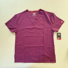 Dickies EDS Signature Women s Scrub Top XS Wine Modern Classic 86706 WIW2 NWT