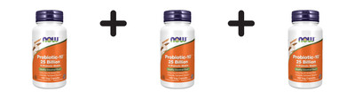 3 x Now Foods Probiotic-10  25 Billion (100) (962,89 EUR/kg)