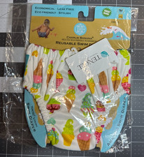 Charlie Banana Reusable Swim Diaper Small 10  13 lb Ice Cream Print Discontinued