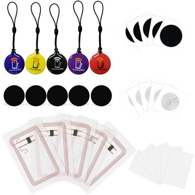 NFC Sticker Karten Set 30 Stück NTAG215 NFC Tags kompatibel mit TagMo, Amiibo...
