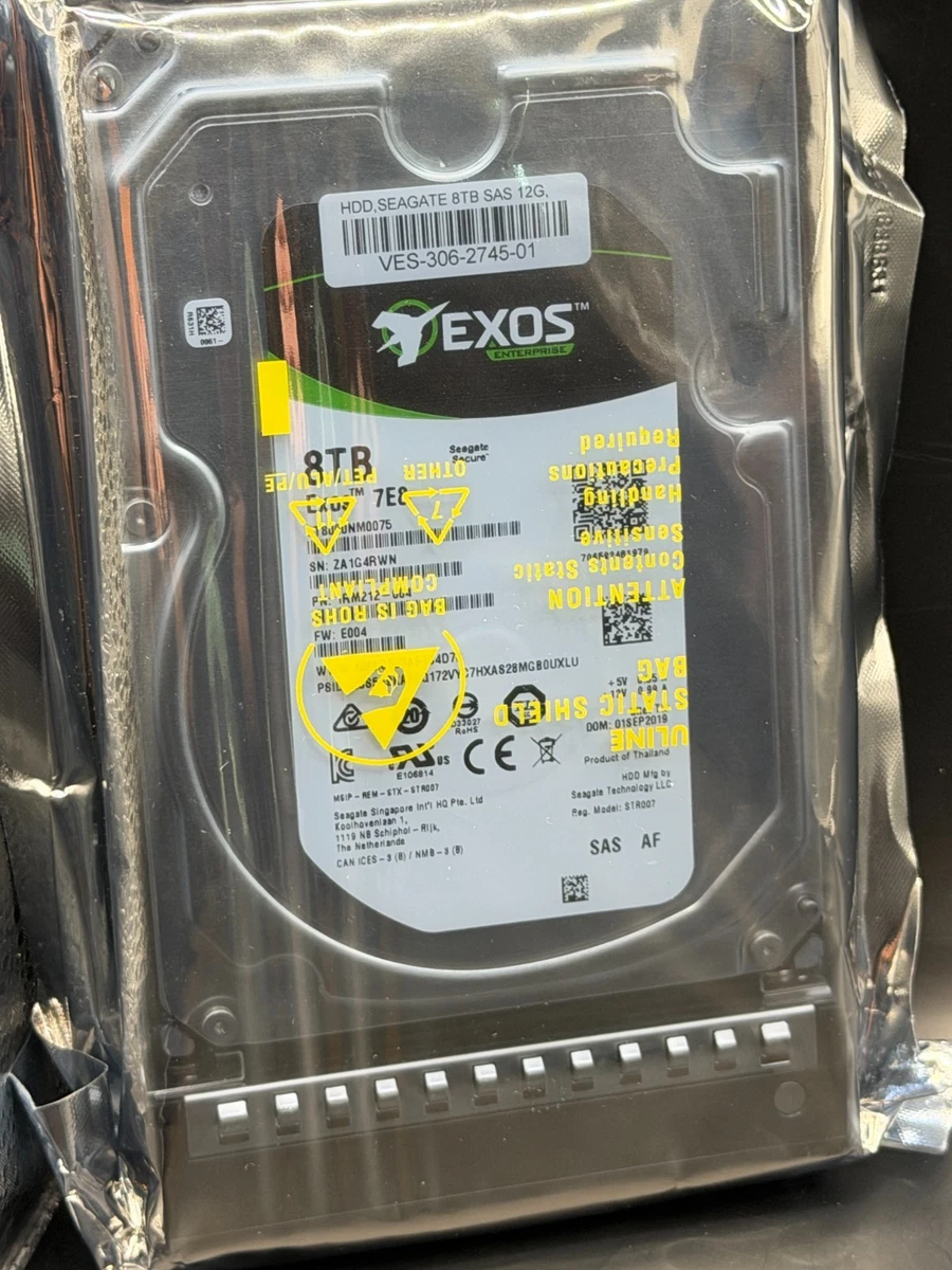 25+ Seagate SAS Internal Hard Disk Drives 8 TB Storage Capacity