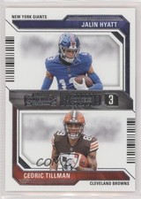 2023 Panini Contenders Round Numbers Jalin Hyatt Cedric Tillman #15 0a6