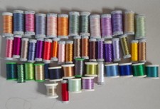 49 Reels of Machine Embroidery Thread. Various Colours Guterman  And Madeira