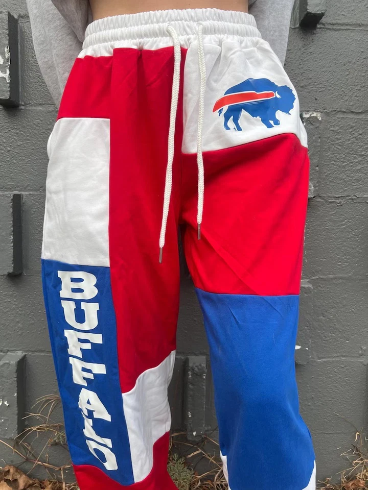 Pantalones deportivos Buffalo Football Joggers - Unisex bloque de color, pantalón deportivo Game Day Foto 2 de 4