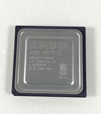 Computer Processor AMD-K6-2 / 400afx Vintage 2.2V Core 1998