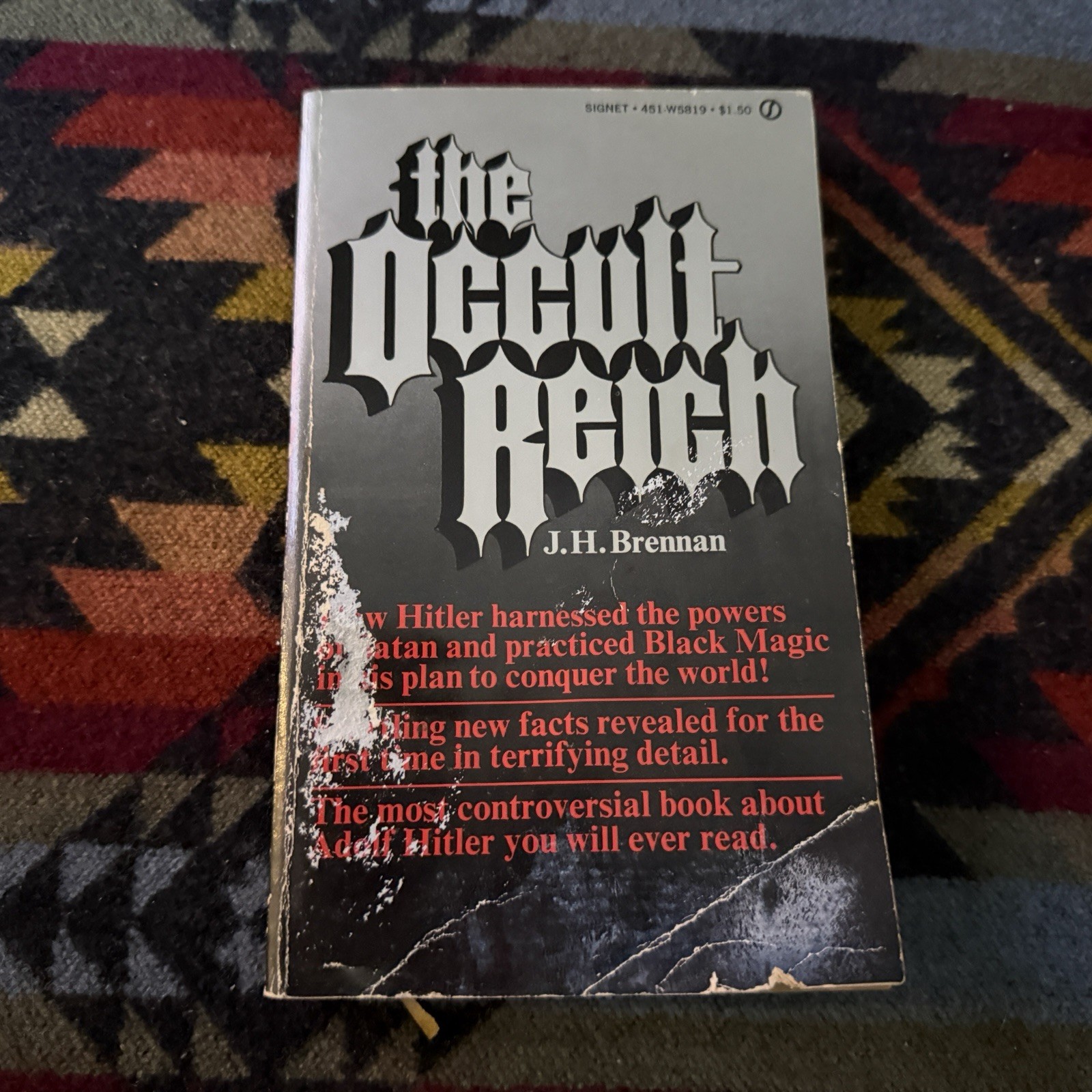 The Occult Reich J.H. Brennan Signet Paperback Book 1974 WW2 Germany