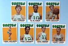 1971-72 Topps Basketball Boston Celtics Team Set / Lot of 7 / NBA HOF -Cowens RC