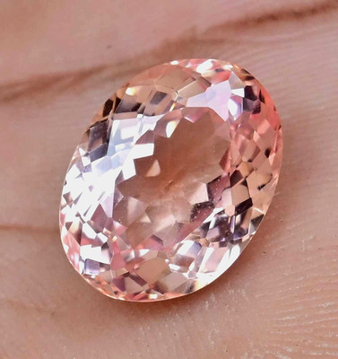 Natural Imperial Topaz 16.35 Ct Oval Untreated Certified Flawless Loose Gemstone