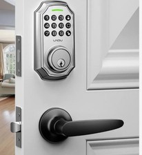 Keyless Entry Door Lock with Handle, App Control Bluetooth 2-App Code Unlock NEW