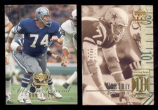 1999 Upper Deck Century Legends Bob Lilly Dallas Cowboy 2 cartas todo profesional rebobinado
