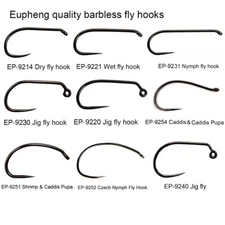 Eupheng Fly Fishing Hook CompetitionHookDry Nymph Shirmp Wet Caddis Tying Hooks