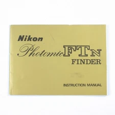 Nikon Photomic FTN Finder Instruction Manual - Vintage Booklet