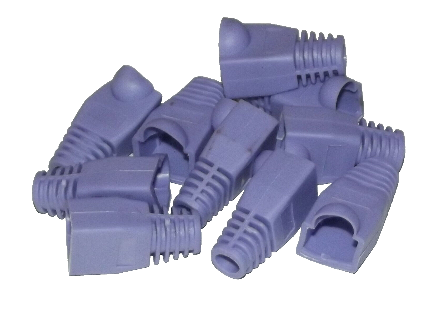 PACK OF 10x PURPLE RJ45 8P8C BOOTS Bubble/Latch Cover Style for CAT5E & CAT6