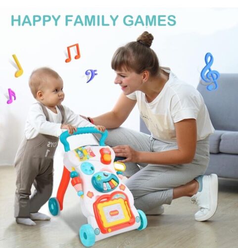 3-in-1 Baby Walker With Drawing Board For Girls And Boys- Sit To Stand Learning - Picture 3 of 7