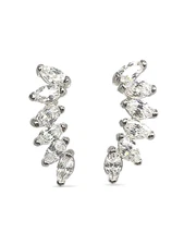 Swarovski Elements Crystal Earrings 18K White Gold Plated