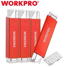WORKPRO 12 Pack Cortador de Caja Retráctil Utilidad Cuchillo Navaja Cuchillo Abridor de Caja Hoja