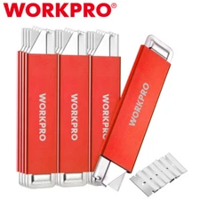 WORKPRO 12Pack Box Cutter Retractable Utility Knife Razor Knife Box Opener Blade