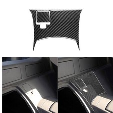 Cubierta de embellecedor del panel de la consola central trasera de fibra de carbono para Nissan 350Z 2003-2009
