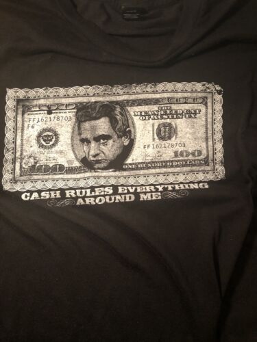 Johnny Cash Cash Rules Everything Around Me Xl Bla