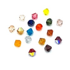 10 Pcs 6 mm Genuine SWAROVSKI CRYSTAL BICONE BEADS -Choose the Color