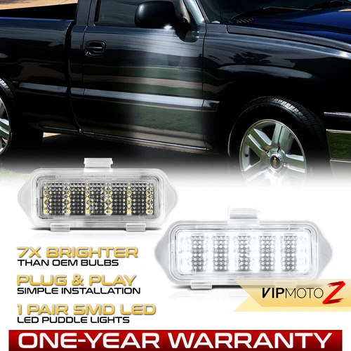 LED Side Mirror Puddle Lights For 03-06 Escalade Silverado Sierra Suburban Tahoe