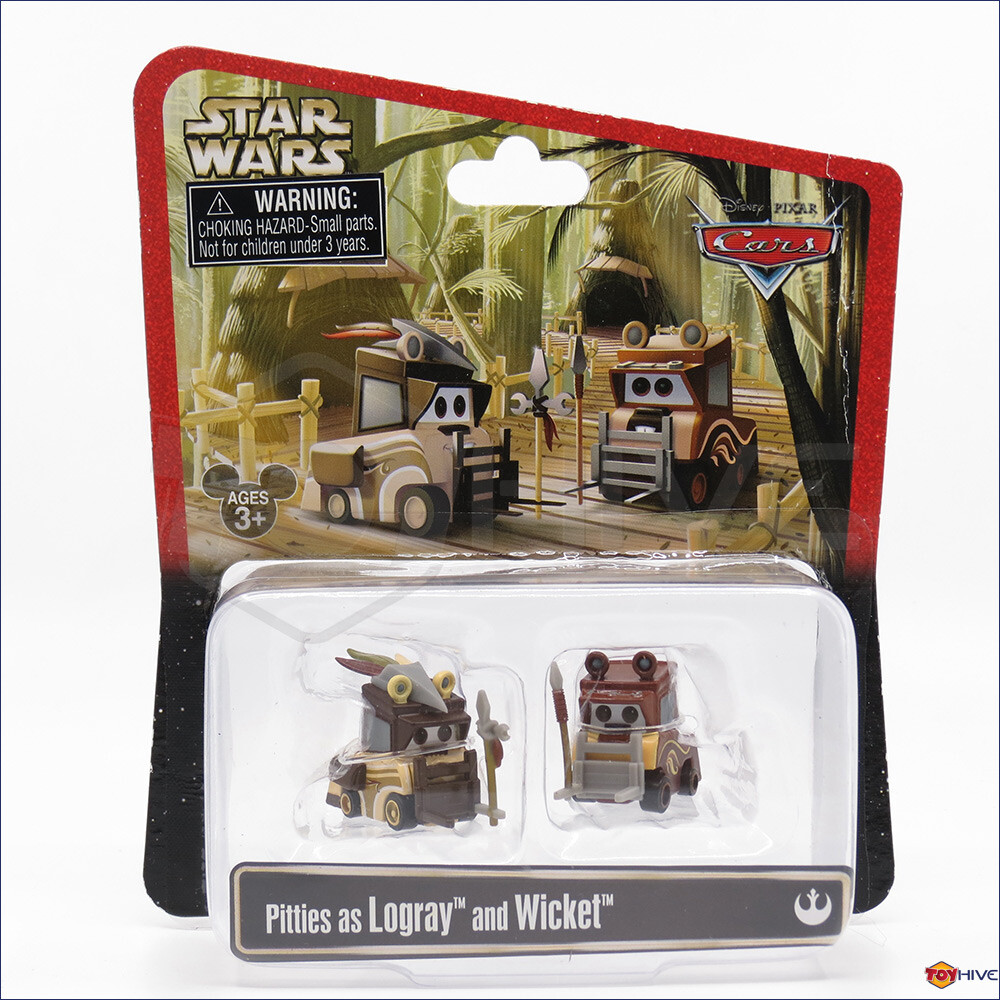 Disney Pixar Cars Pitties as Logray & Wicket - Ewoks Star Wars