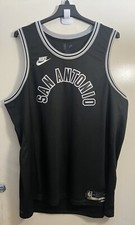 NIKE NBA HWC SAN ANTONIO SPURS BLANK DO9494 010 SWINGMAN DRI FIT JERSEY 36 XS