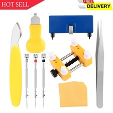 Watch Battery Replacement Tool Kit, 9 PCS Professional Watch Back Remover To...