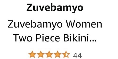 Zuvebamyo Women's Two Piece Bikini Sexy Halter Ring Swimsuit COFFEE SMALL RT $67 - Picture 12 of 12