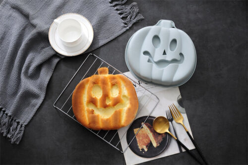 Silicone Halloween Pumpkin Cake Chocolate Baking Pan Mold Ice Cube Tray Mould - Picture 4 of 10