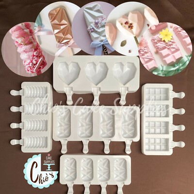 Cakesicles / Popsicles Flexible Silicone Molds