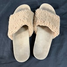 Stars Above Women's Sophia Winter Shearling Upper Slip On Slide Slippers Size 9