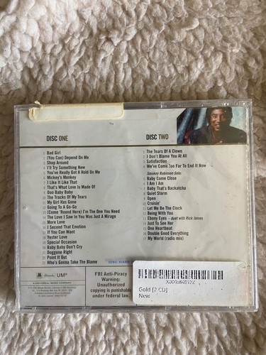 BRAND NEW/SEALED (2) CD SET- SMOKEY ROBINSON & THE MIRACLES GOLD - Picture 3 of 3