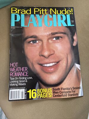 Playgirl Brad Pitt Nude Aug 1997 The Banned Issue | eBay