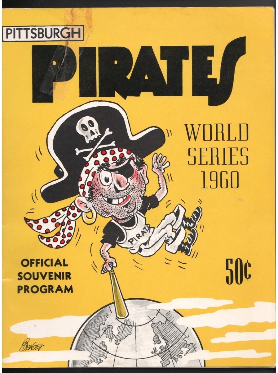 1960 WORLD SERIES GAME 1 SCORED PROGRAM PITTSBURGH PIRATES NEW